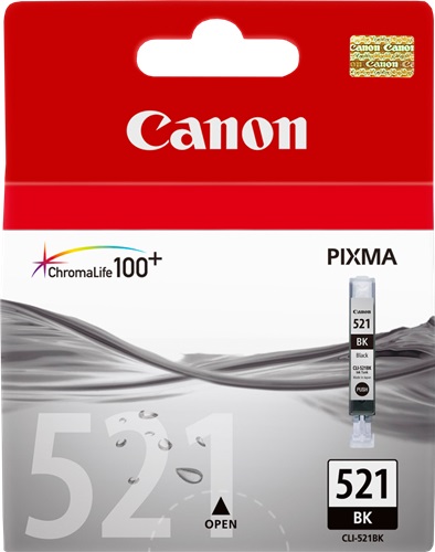 Cartuccia CANON originale  2933B001, CLI-521BK
