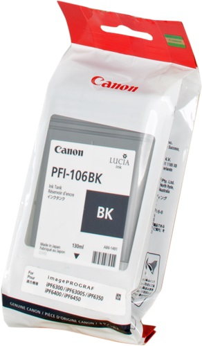 Cartuccia CANON originale  6621B001, PFI-106BK