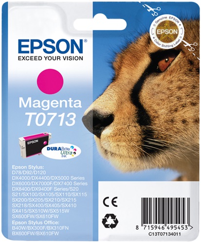 Cartuccia EPSON originale  C13T07134010, C13T07134011, C13T07134012, T0713