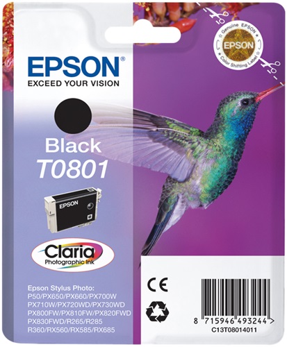 Cartuccia EPSON originale  C13T08014010, C13T08014011, T0801