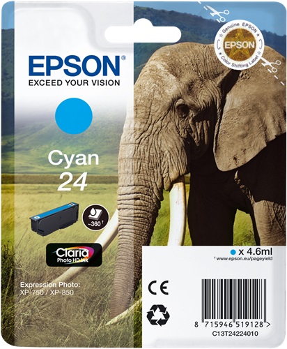 Cartuccia EPSON originale  24, C13T24224010, C13T24224012