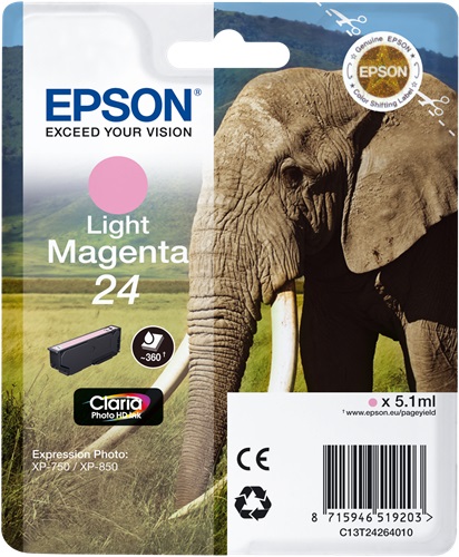 Cartuccia EPSON originale  24, C13T24264010, C13T24264012