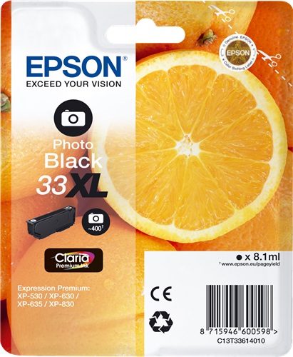 Cartuccia EPSON originale  33XL, C13T33614010, C13T33614012
