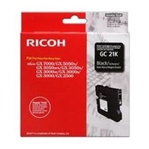 Cartuccia RICOH, NASHUATEC originale  405536, 405544, GC-21BLKHY, K203, Type GC-21BLKHY