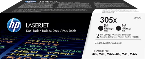 Toner Laser Originale HP  305X, CE410XD