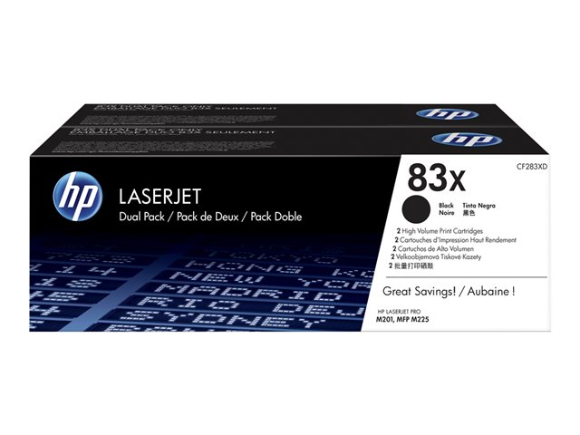 Toner Laser Originale HP  83X, CF283XD