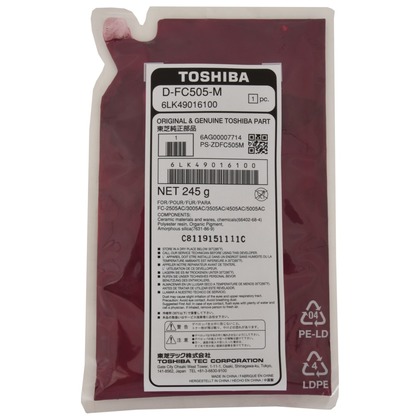 Cartuccia Developer Originale TOSHIBA  6LK49016100, D-FC505-M