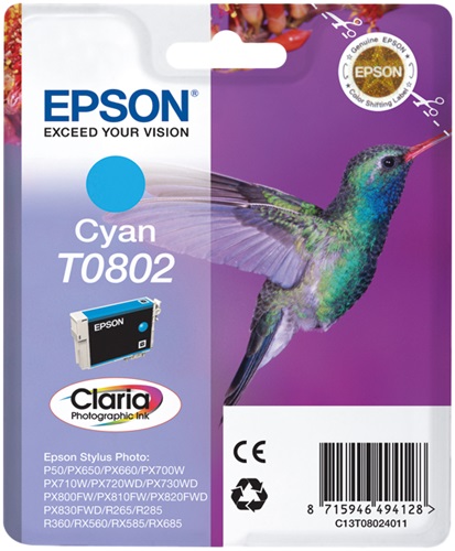 [IO-4602497] Cartuccia EPSON originale  C13T08024010, C13T08024011, T0802