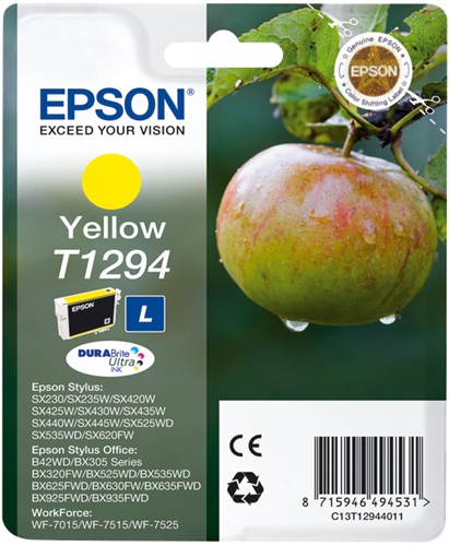 [IO-4607193] Cartuccia EPSON originale  C13T12944010, C13T12944011, C13T12944012, T1294