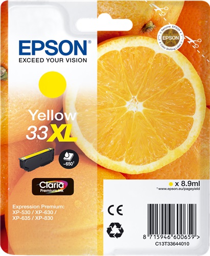 [IO-4608857] Cartuccia EPSON originale  33XL, C13T33644010, C13T33644012
