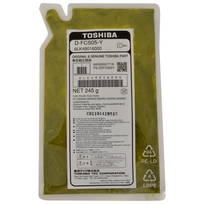 [1550388] Cartuccia Developer Originale TOSHIBA  6LK49016000, D-FC505-Y